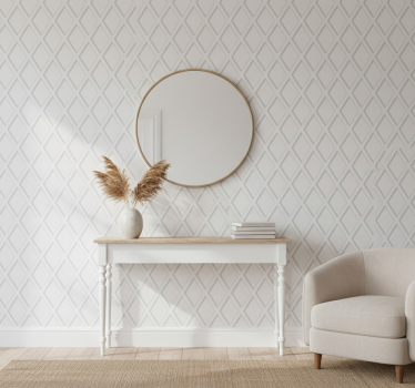 Tapet korridor 3d rombe hamptons mønster - Tenstickers