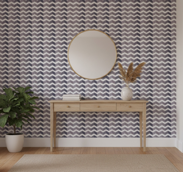 Tapet korridor chevronmønster eleganse - Tenstickers