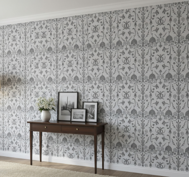 Tapet korridor elegante botaniske arrangementer - Tenstickers