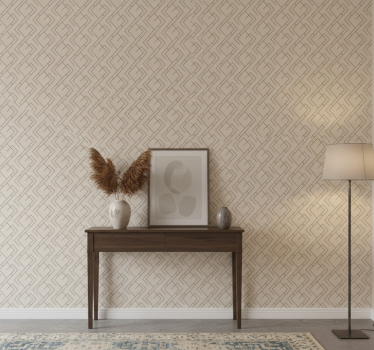 Tapet korridor geometrisk labyrintdesign - Tenstickers