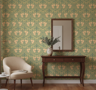 Tapet korridor jugendstil mønster - Tenstickers