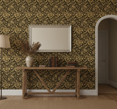 Tapet korridor klassisk beige mønster - Tenstickers