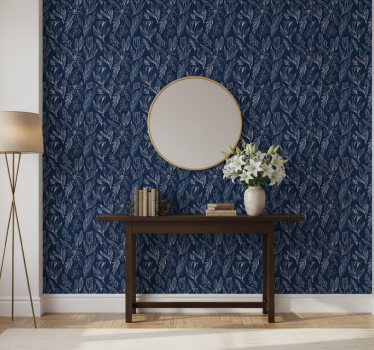 Tapet korridor liljer sømløst mønster blomstedesign - Tenstickers