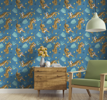 Tigre natur tapet - Tenstickers