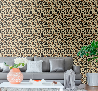 Typisk motiv leopard tapet - Tenstickers