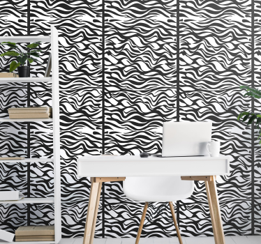 Zebra Stripes Pattern Sebra tapet - Tenstickers